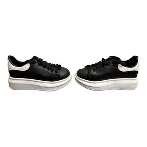 Alexander McQueen Kids Oversized Sneakers – Black/White – Size 30